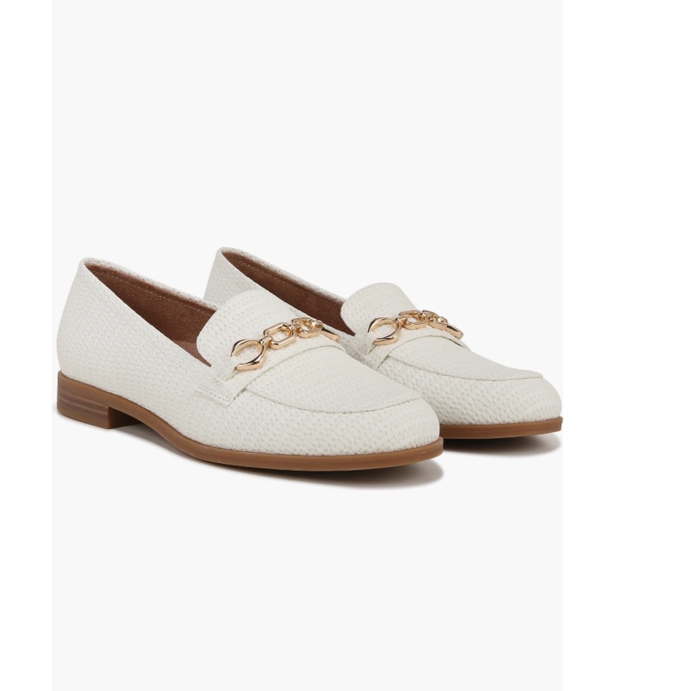 Naturalizer Mariana Chain Link Loafer All White With Gold Chain Women’s Size 9 - Picture 4 of 16